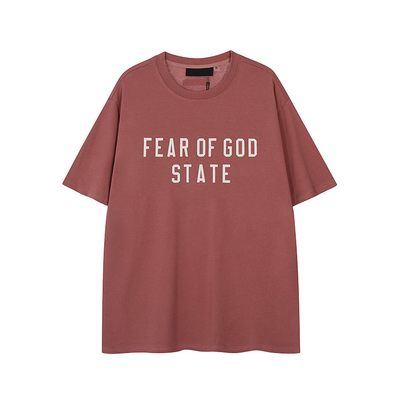 FW24 STATE T-Shirt / Shorts / Set - Wine Red