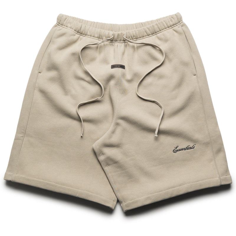 Fear Of God Essentials Basketball Fleece Shorts With Piping - Abbey Stone